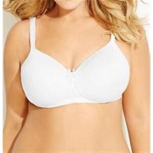NWT Avenue Body 42D Perfect Microfiber Soft Cup Wire Free White 129137